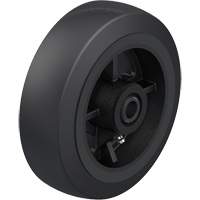 Black Rubber on Cast Iron Core Wheel Cintas