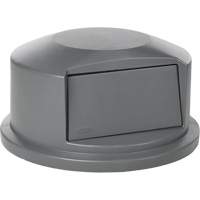 Couvercles ronds Brute, Couvercle bomb&eacute;, Plastique/Poly&eacute;thyl&egrave;ne, Convient aux contenants 24" dia. Cintas