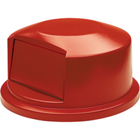 Couvercles ronds Brute, Couvercle bomb&eacute;, Plastique/Poly&eacute;thyl&egrave;ne, Convient aux contenants 24" dia. Cintas