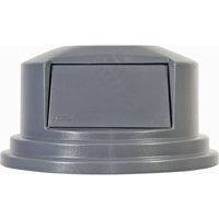Couvercles ronds Brute, Couvercle bomb&eacute;, Plastique/Poly&eacute;thyl&egrave;ne, Convient aux contenants 26-1/2" dia. Cintas