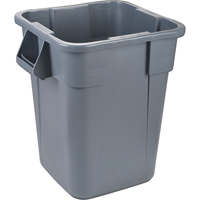 Square Brute&reg; Containers, Polyethylene, 40 US gal. Cintas
