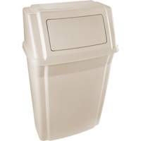 Contenants Slim Jim profil&eacute;s, Couvercle &agrave; battant, Plastique, Convient aux contenants 19-1/2" x 12" Cintas