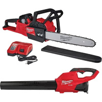 Ensemble souffleuse & scie &agrave; chaîne sans fil, 16", &agrave; pile, 18 V Cintas