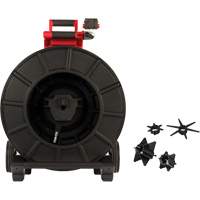 D&eacute;vidoir modulaire d'inspection de pipeline rigide de 200'), T&ecirc;te de cam&eacute;ra 34 mm (1,33") Cintas