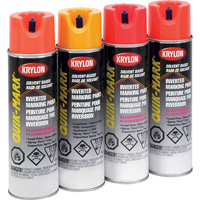 Peinture de marquage industrielle invers&eacute;e &agrave; base de solvant Quik-Mark, 17 oz, Canette a&eacute;rosol Cintas