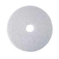 Floor Pad, 17", Polish, White Cintas