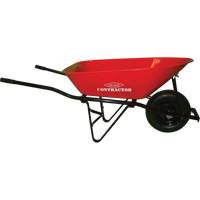 Contractor Wheelbarrow, 6 cu. ft., Steel Tray Cintas