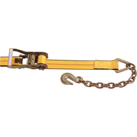 Tendeurs d'arrimage &agrave; cliquet, Crochet &agrave; chaîne, 2" , 30' , Charge d'utilisation max. 3335 lb (1513 kg) Cintas