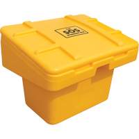 Salt Sand Container SOS, With Hasp, 30" x 24" x 24", 5.5 cu. Ft., Yellow Cintas