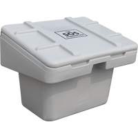 Salt Sand Container SOS, With Hasp, 30" x 24" x 24", 5.5 cu. Ft., Grey Cintas