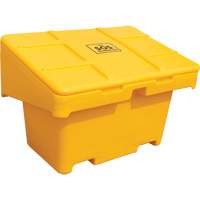 Contenants pour sel & sable SOS, Avec Moraillon, 42" x 29" x 30", 11 pi³, Jaune Cintas