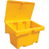 Contenants pour sel & sable SOS, Avec Moraillon, 42" x 29" x 30", 11 pi³, Jaune Cintas