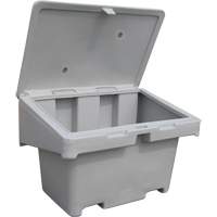 Contenants pour sel & sable SOS, Avec Moraillon, 42" x 29" x 30", 11 pi³, Gris Cintas