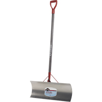 Nordic Snow Pusher, Aluminum Blade, D-Grip Handle, 24" W Cintas