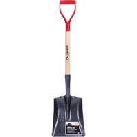 Pelle carr&eacute;e Pro, Bois, Lame Acier durci, Manche en Prise en D, Longueur 27-3/4" Cintas