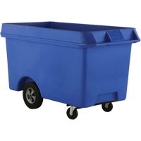 Chariots Starcart robustes, Poly&eacute;thyl&egrave;ne, 60" lo x 31,5" la x 35,5" h, Volume 24 pi³, Capacit&eacute; 1000 lb Cintas