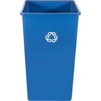 Recycling Station Container , Bulk, Plastic, 35 US gal. Cintas