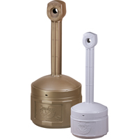 Smokers Cease-Fire&reg; Cigarette Butt Receptacle, Free-Standing, Plastic, 4 US gal. Capacity, 38-1/2" Height Cintas