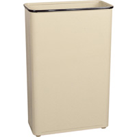 Rectangular Waste Basket, 96 Quarts, Steel Cintas