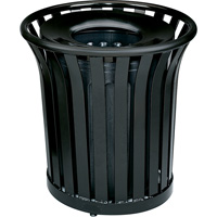 Americana Series Open-Top Waste Receptacle, Steel, 36 US gal. Cintas