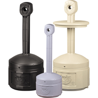 Smokers Cease-Fire&reg; Cigarette Butt Receptacle, Free-Standing, Plastic, 1 US gal. Capacity, 30" Height Cintas
