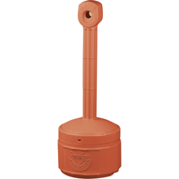 Smokers Cease-Fire&reg; Cigarette Butt Receptacle, Free-Standing, Plastic, 1 US gal. Capacity, 30" Height Cintas