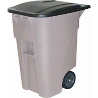 Brute&reg; Roll Out Containers, Plastic, 50 US gal. Cintas