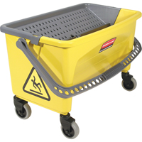 Microfibre Press Wring Buckets, Down Press, 10.75 US Gal. (43 Quart), Yellow Cintas