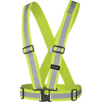 5592 Harnais de s&eacute;curit&eacute; &eacute;lastique, Jaune lime haute visibilit&eacute;, Couleur r&eacute;fl&eacute;chissante Argent, Taille unique Cintas