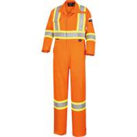 5555 Combinaison de s&eacute;curit&eacute; &agrave; haute visibilit&eacute; ignifuge et anti-arcs &eacute;lectriques, Taille 36, Orange haute visibilit&eacute;, 11 cal/cm² Cintas
