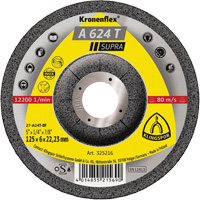 A 624 T Supra Kronenflex&reg; Grinding Disc, 5" x 1/4", 7/8" Arbor Cintas