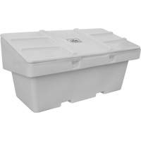 Contenants pour sel & sable SOS, Avec Moraillon, 72" x 36" x 36", 36 pi³, Gris Cintas