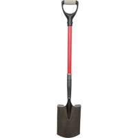 Pelles robustes, Fibre de verre, Lame Acier au carbone, Manche en Prise en D, Longueur 30-1/2" Cintas