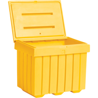 Economy Salt Sand Storage Container, 32" x 23" x 27-1/2", 10 cu. Ft., Yellow Cintas