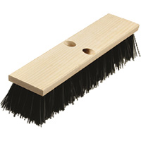 Heavy-Duty Street Broom, 14", Coarse/Stiff, Polypropylene Bristles Cintas