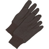 Gants en jersey classiques, Taille unique, Brun, Non doubl&eacute;, Poignet en tricot Cintas