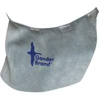 Casque de soudage &agrave; bavette en cuir refendu de marque Gander, Gris perle Cintas