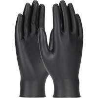Grippaz Skins Ambidextrous Disposable Gloves, Large, Nitrile, 6-mil, Powder-Free, Black Cintas