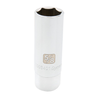 Spark Plug Socket, 3/8" Drive, 13/16" Socket, 2-1/2" L Cintas