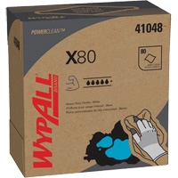 Chiffons &agrave; usage prolong&eacute; X80 WypAll, Robuste, 16-4/5" lo x 9" la Cintas