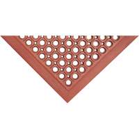Tapis de s&eacute;rie Competitor, &agrave; fentes, 3' x 5' x 7/8", Orange, Caoutchouc naturel Cintas
