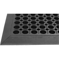 Tapis de s&eacute;rie Competitor, &agrave; fentes, 3' x 5' x 7/8", Noir, Caoutchouc naturel Cintas