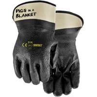 Pigs in a Blanket Coated Gloves, One Size, PVC/Nitrile Coating Cintas