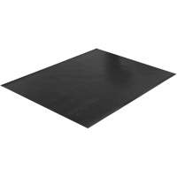 Tapis &agrave; nervures larges, Couloir, 4' x 75' x 1/8", Noir Cintas