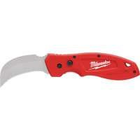 FastBack Hawk Bill Folding Knife, 2-1/4" Blade, Stainless Steel Blade, Plastic Handle Cintas