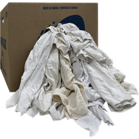 Wiper Rags Box, Ganzie, White, 20 lbs. Cintas