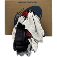 Western Wiper Rags Box, Fleece, Mix Colours, 20 lbs. Cintas