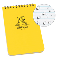 Pocket Top-Spiral Notebook, Soft Cover, Yellow, 100 Pages, 4" W x 6" L Cintas