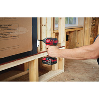 M18 Cordless Hex Impact Driver Kit, 1/4", 1500 in-lbs Max. Torque, 18 V, Lithium-Ion Cintas