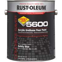 Peinture d'acrylique pour plancher Concrete Saver 5600 System, 1 gal., &agrave; l'eau, Brillant, Bleu Cintas